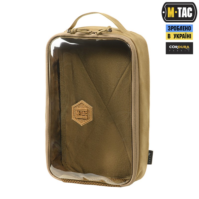 Органайзер утилітарний прозорий Elite Large Gen.II M-Tac. Койот