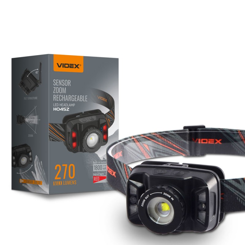 Налобний світлодіодний ліхтар VIDEX 270Lm 5000K