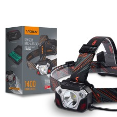 Налобний світлодіодний ліхтар VIDEX 1400Lm 6500K