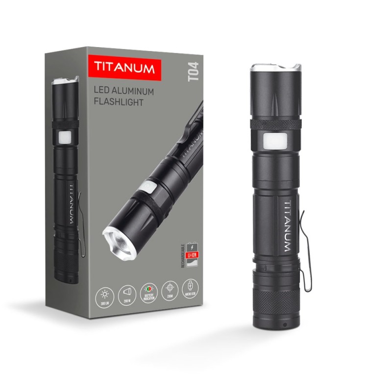 Портативний світлодіодний ліхтарик TITANUM T04 300Lm 6500K