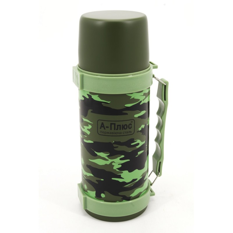 Термос із нержавіючої сталі A-Plus 1760L 1 л  з клапаном, Мультикам