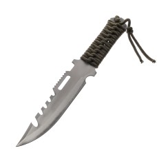 Метальний ніж U58 у чохлі (із зазубринами)