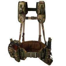 Ремінно-плечова система РПС Warbelt Molle з підсумками. Мультикам