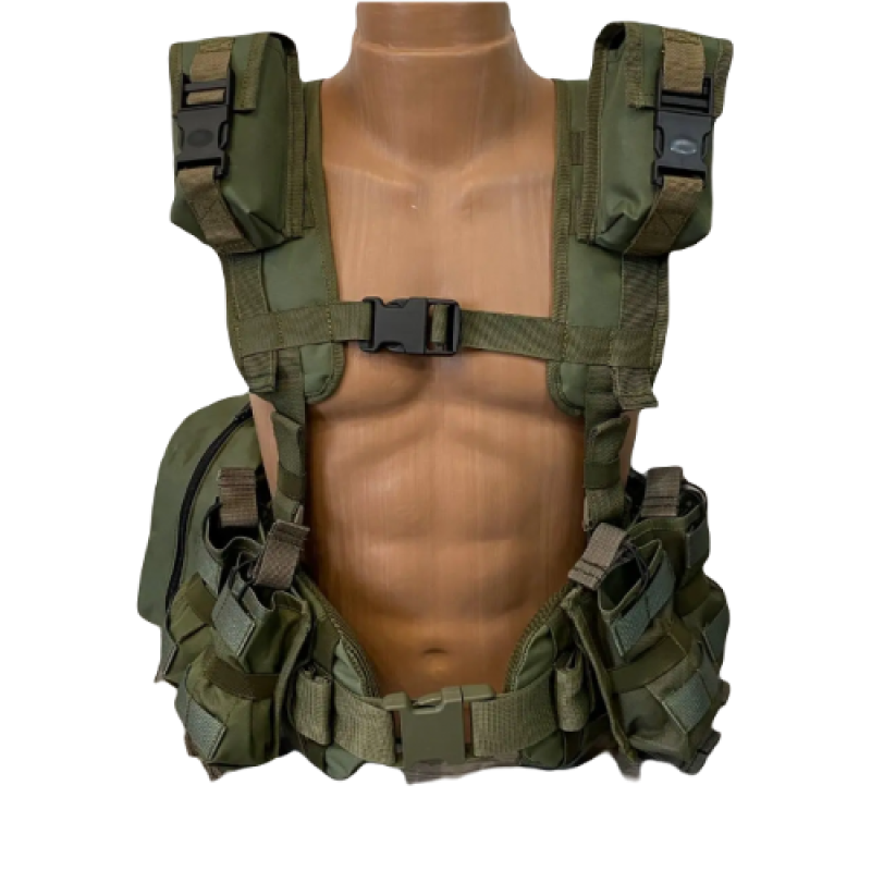 Ремінно-плечова система РПС Warbelt Molle з підсумками. Олива