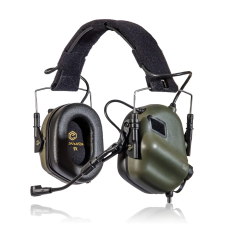 Активні тактичні навушники із мікрофоном Earmor M32 MOD3 Helmet Version. Олива