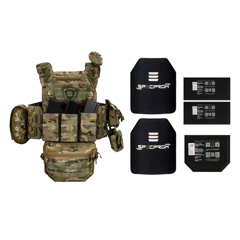 Бронежилет 6 класу Warmor gen. 3 Max. Мультикам. Балістичний захист боків і паху.