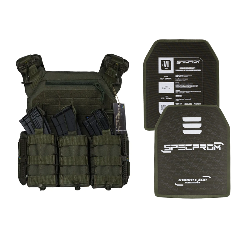 Бронежилет 6-го класу. Олива. Вага 6.2 кг.