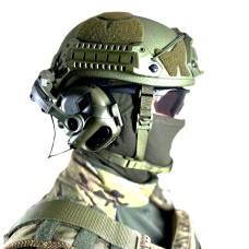 Комплект тактичний бронешолом Sestan-Busch Helmet BK-ACH-HC з активними навушниками Earmor M32 (X). Олива. (M/L)