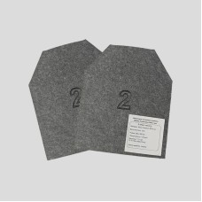 Сталеві бронеплити 2-го класу. Вага 1,9 кг. Розмір 25 на 30 см.