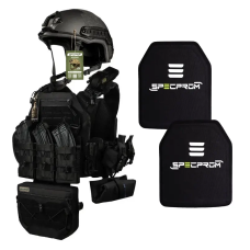 Базовий набір індивідуального захисту: шолом + плитоноска з набором підсумків + комплект плит 6 кл. ДСТУ