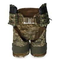 Балістичний захист ніг (стегон) + РПС Warbelt 1 клас SPECPROM. Піксель. Розмір: L