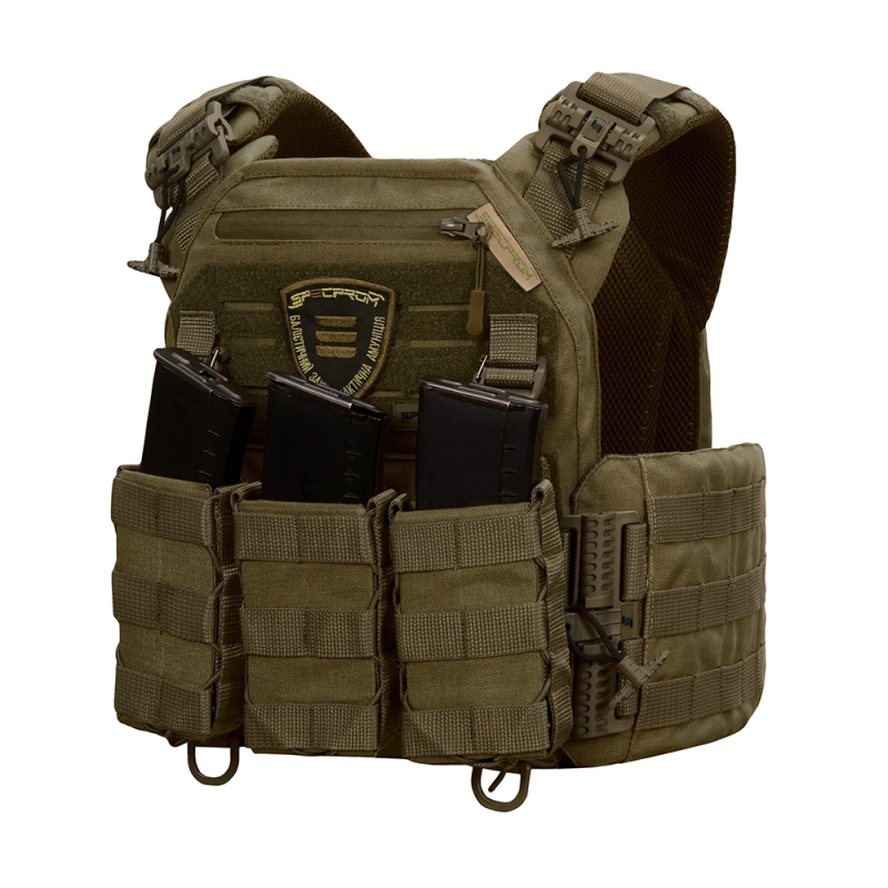 Плитоноска Warmor gen.3  Олива. Система швидкого зняття. 3 підсумки. (Великого розміру)