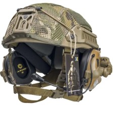 Комплект тактичний бронешолом Sestan-Busch Helmet BK-ACH-HC з активними навушниками Earmor M32 (X). КОЙОТ. (S-XL)