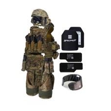 Бронежилет BOGUNKA MAX 6-го класу із захистом боків та паху. Мультикам.