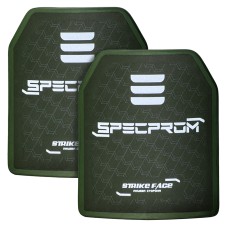 Комплект керамічних бронеплит SPECPROM 6-го класу. Вага 2.9 кг. Розмір 25 на 30 см. Олива. 2 шт.