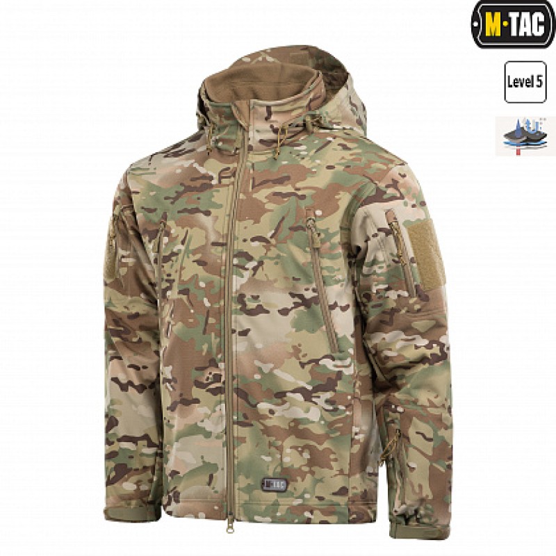 Куртка M-Tac  Soft Shell з підстібкою МС. Мультикам
