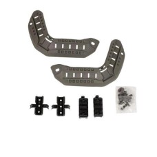 Бокові рейки на шолом Gen.2, набір монтажних шин для шоломів FAST. Мілітарі, Олива.