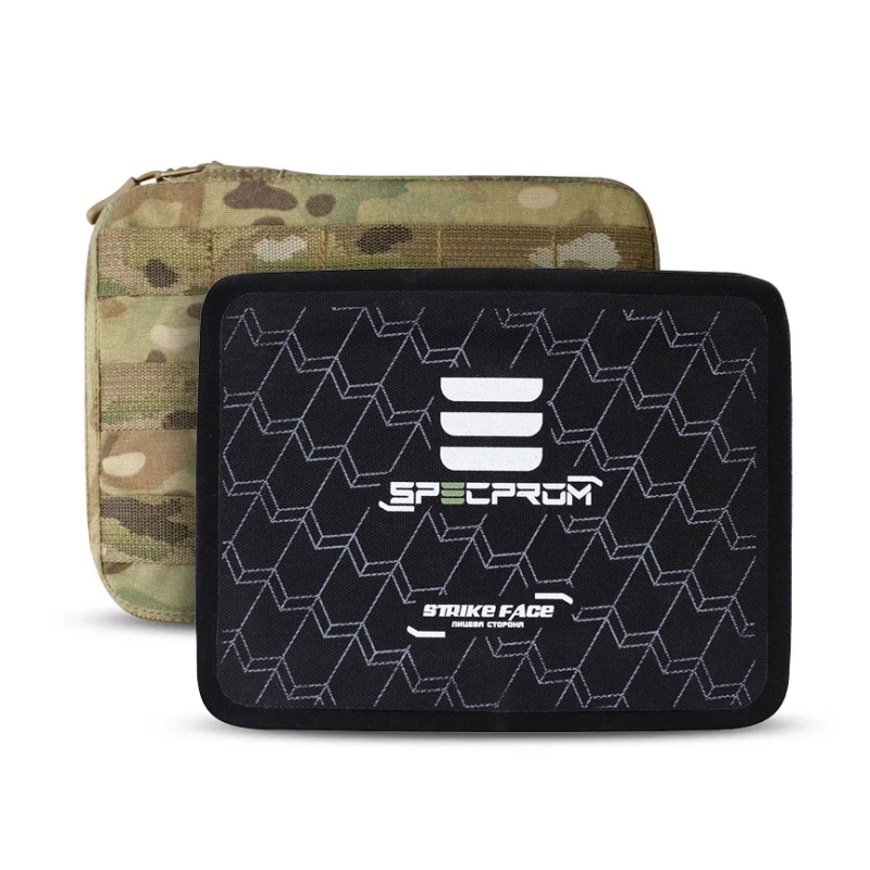 Бокові бронепластини 3-го класу НВМПЕ. SPECPROM. Вага 0.62кг. Размер 21.5 на 16см. Мультикам. 2шт