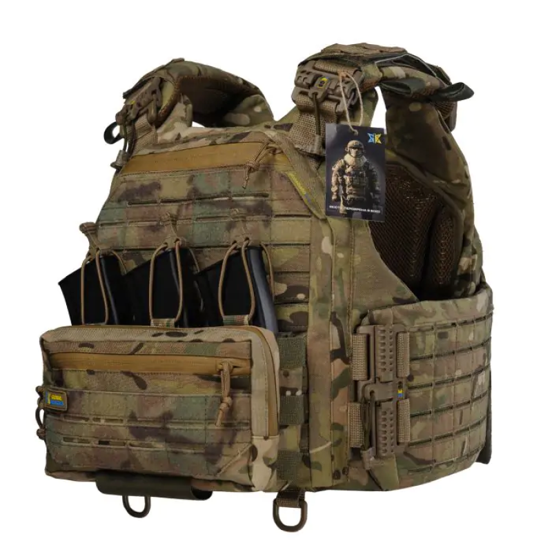 Плитоноска Warmor Gen.6. Мультикам. Органайзер комбінований під 3 магазини