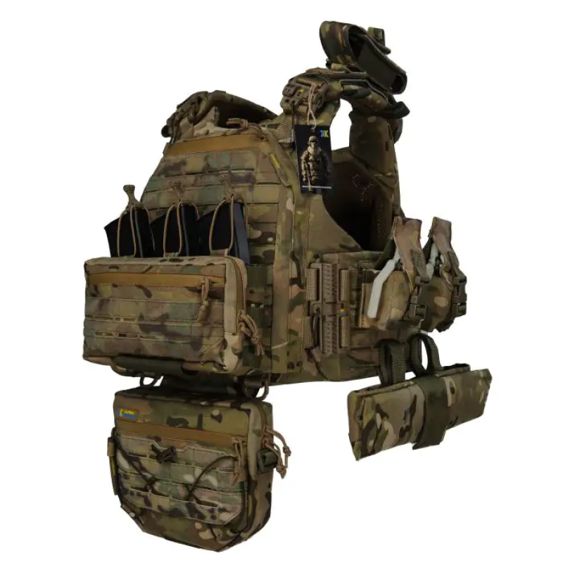 Плитоноска Warmor Gen.6 PRO MAX. Мультикам. Максимальний набір підсумків