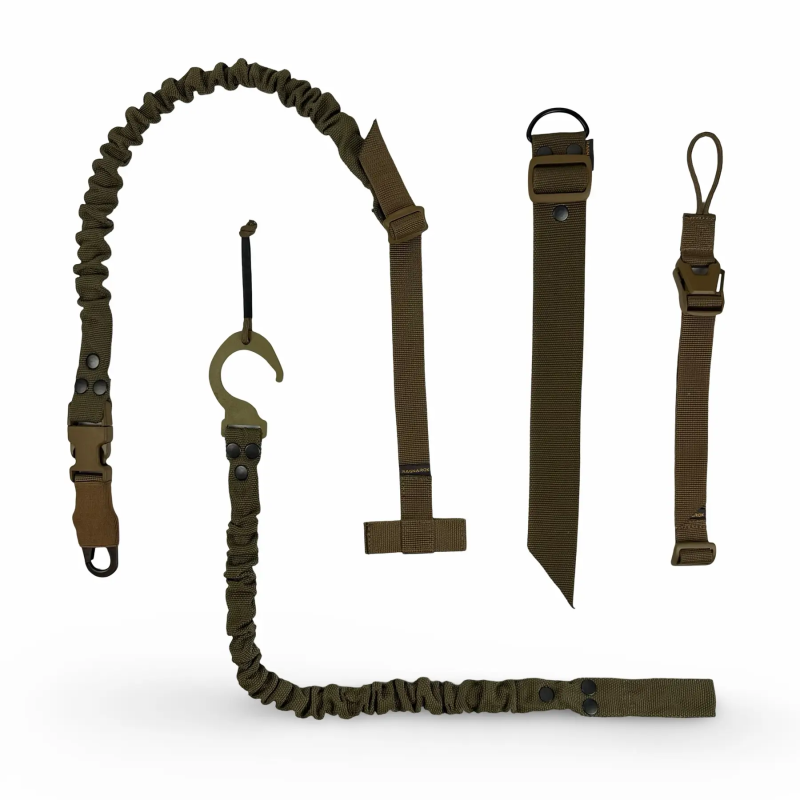 Одноточковий ремінь з комплектом кріплень до плитоноски RAGNAROK THOR Койот