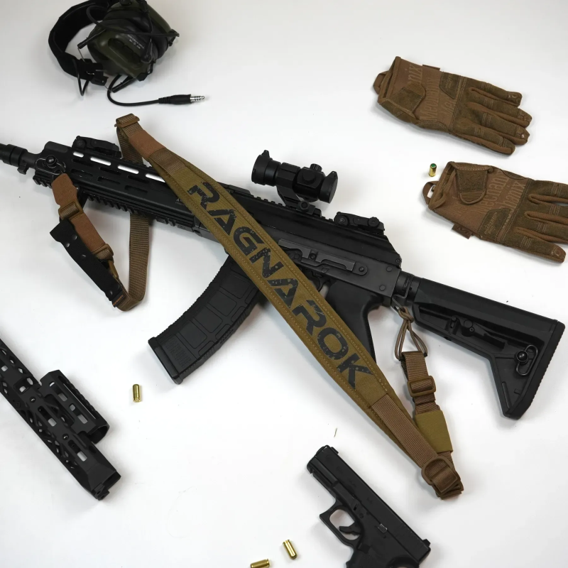 Ремінь збройовий одно/двоточковий з широким наплічником RAGNAROK RAGNARR Gen.II Койот