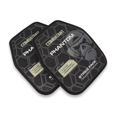 Поліетиленова бронеплита Combatant 3-го класу Ultra-lightweight. Вага 1,05 кг. Розмір 25 на 30 см. Чорна. Комплект - 2 шт