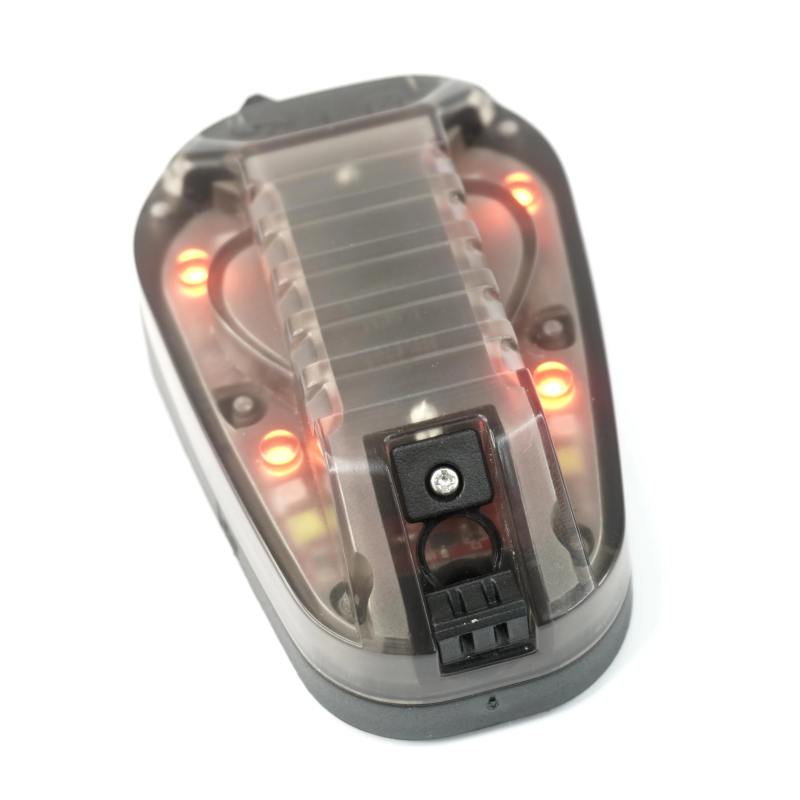 Світлодіодний ліхтар-маячок на шолом з червоним, білим та інфрачервоним світлом