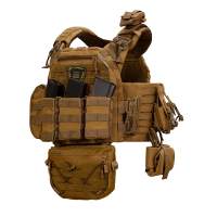 Плитоноска SPECPROM WARMOR Gen.5 V2 з повним комплектом підсумків Койот