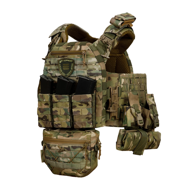 Плитоноска SPECPROM WARMOR Gen.5 V2 з повним комплектом підсумків Мультикам