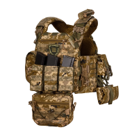 Плитоноска SPECPROM WARMOR Gen.5 V2 з повним комплектом підсумків Піксель