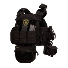 Плитоноска SPECPROM WARMOR Gen.5 V2 з повним комплектом підсумків Чорний