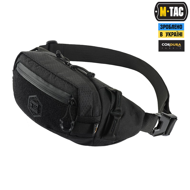 Сумка на пояс M-TAC  Waist Bag Elite Hex. Чорний