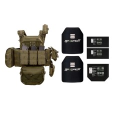 Бронежилет 6 класу Warmor gen. 3 Max. Олива. Балістичний захист боків і паху.