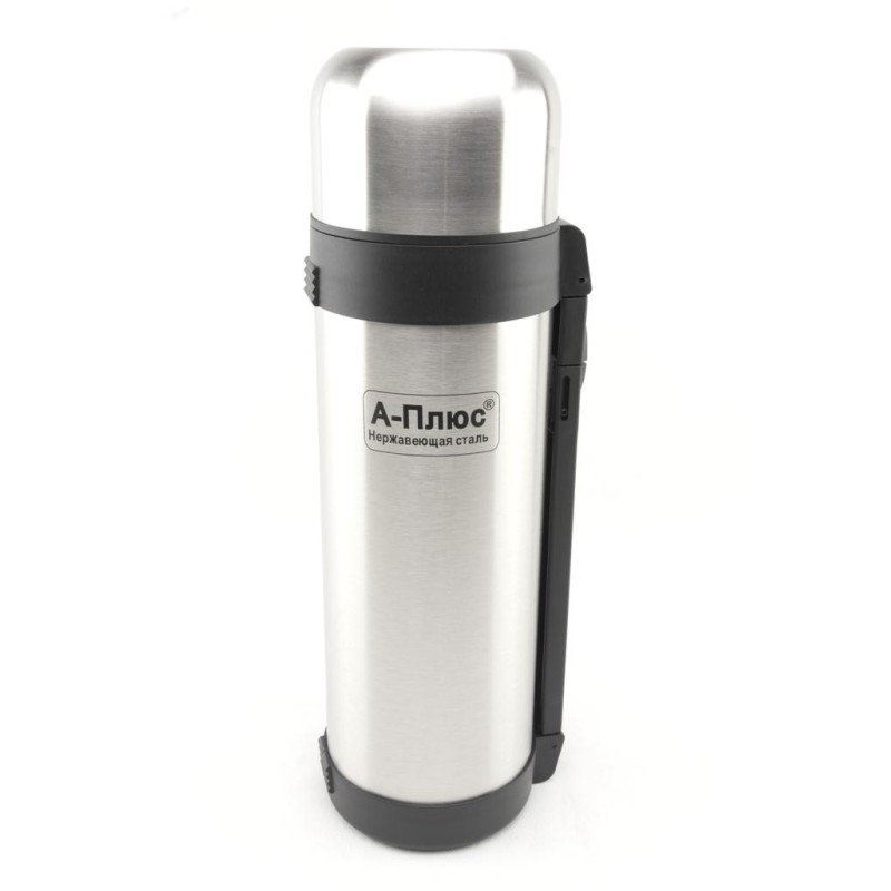 Термос із нержавіючої сталі A-Plus 1758L 1800 мл Сірий