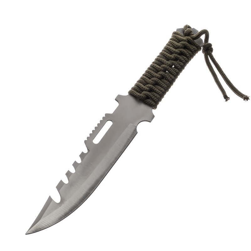 Метальний ніж U58 у чохлі (із зазубринами)