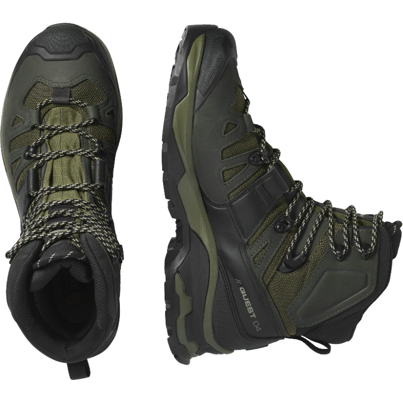 Черевики тактичні SALOMON Quest 4 GTX, Чорний-Хакі