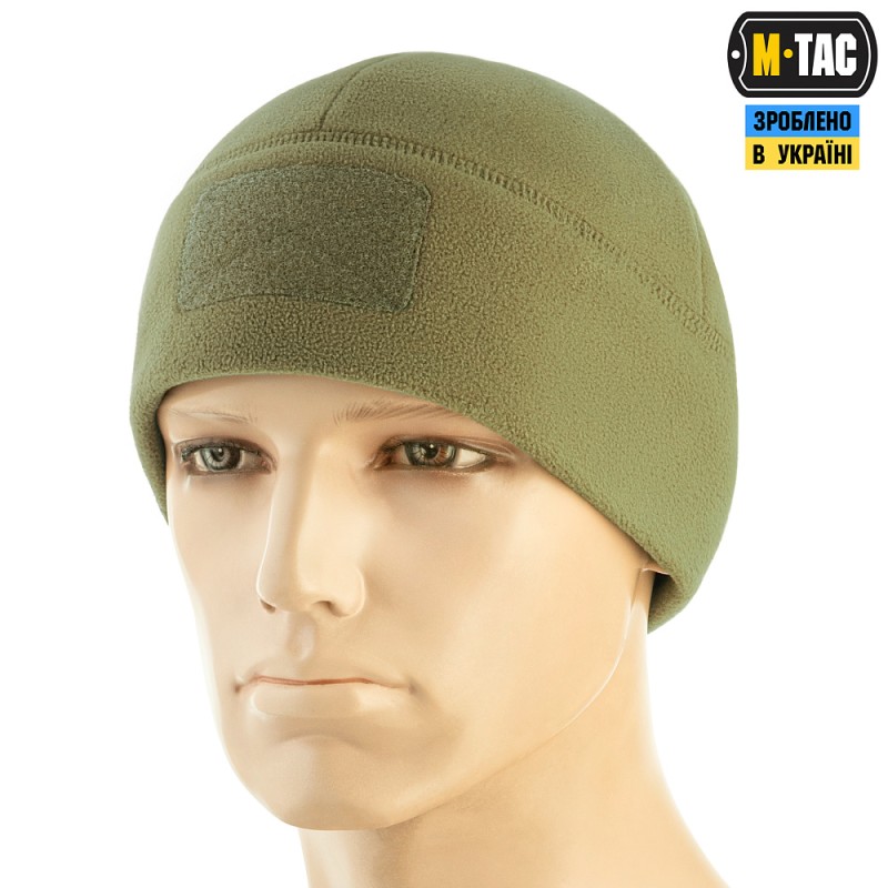 Шапка флісова M-Tac Watch Cap Elite з Velcro, Хакі