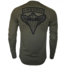 Тактичниий лонгслів з принтом Kramatan AIRBORNE, Хакі