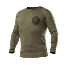 Тактичниий лонгслів з принтом Kramatan AIRBORNE, Хакі