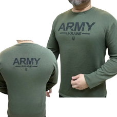 Тактичниий лонгслів з принтом Kramatan ARMY, Хакі