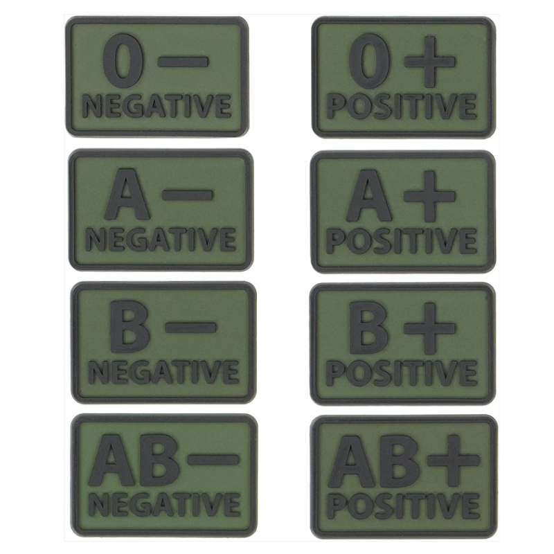 Шеврон Helikon Група крові 2 шт, Олива