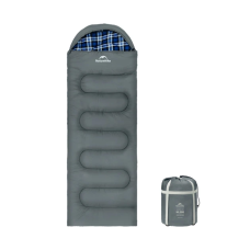 Спальний мішок з капюшоном Naturehike Clear Sky CNK2450WS042. Сірий