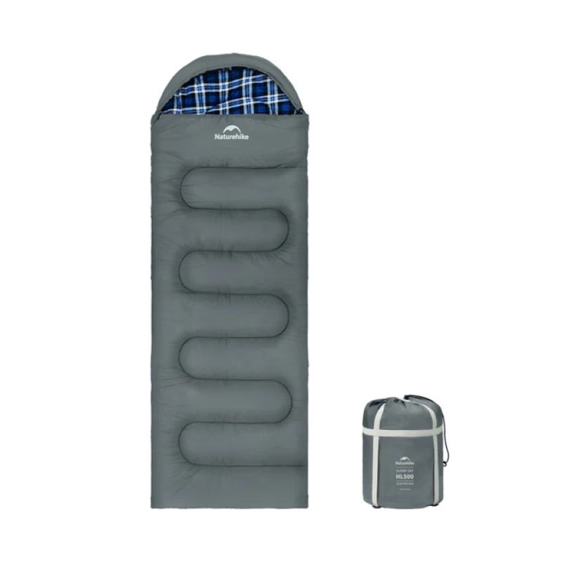 Спальний мішок з капюшоном Naturehike Clear Sky CNK2450WS042. Сірий