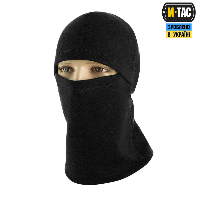 Балаклава-ніндзя M-Tac Elite фліс (320г/м2) Чорний