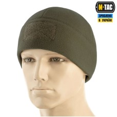 Шапка флісова M-Tac Watch Cap Elite з Velcro. Темна олива