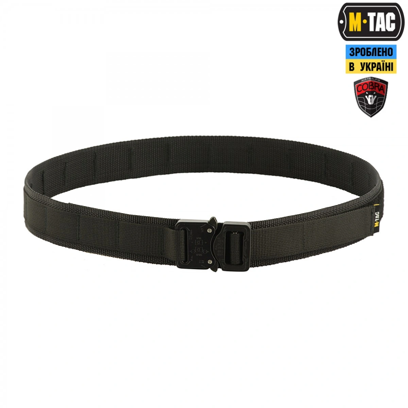 Тактичний ремінь M-Tac Cobra Buckle Belt Gen.II. Чорний