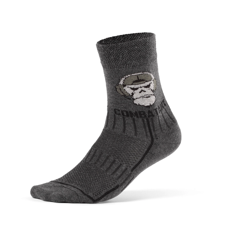 Шкарпетки трекінгові Combatant Patrol Core Mid Summer. Сірий