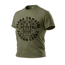 Футболка Coolmax Слава Україні. Олива