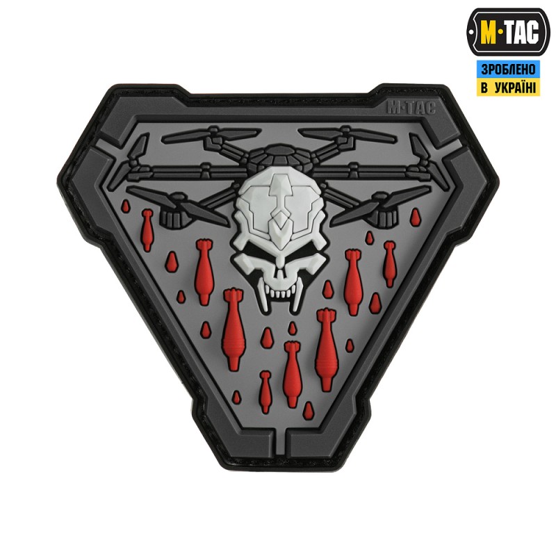 Шеврон-нашивка M-Tac Vampir PVC. Сірий
